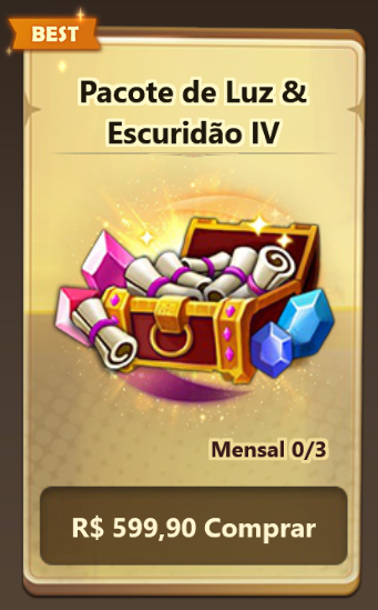 Pacote de Luz & Escuridão IV